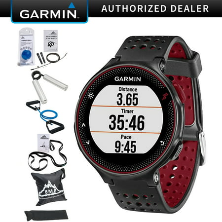 Garmin Forerunner 235 GPS Sport Watch with Wrist-Based Heart Rate Monitor - Marsala (010-03717-70) with 7-Pieces Fitness (Best Wrist Based Heart Rate Monitor)