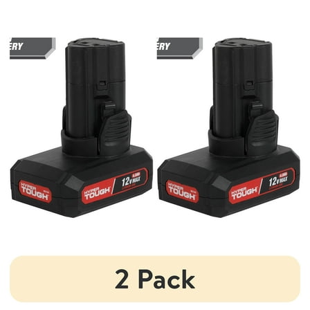 (2 pack) Hyper Tough 12V Max 4.0Ah Lithium-Ion Power Tool Battery Pack