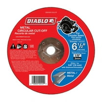 Diablo 6-1/2 in. Dia. x 5/8 in. Aluminum Oxide Metal Circular Cut-Off Disc 1 pk