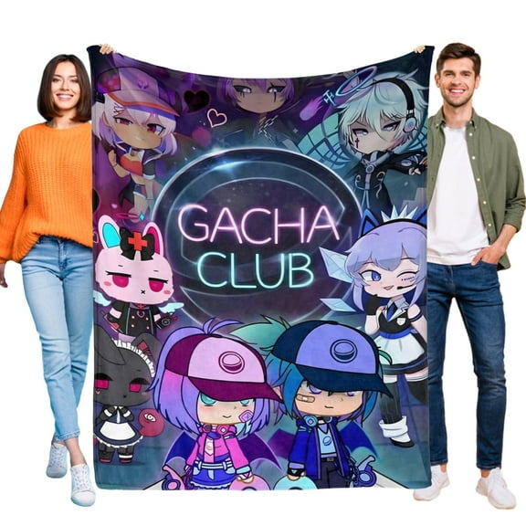 Gacha Life-themed Pals Plush Throw Blanket Gifts for Fans Girls Boys Women Present Suitable for a variety of settings 40''*60''(100*150cm)