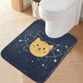 thumbnail image 2 of Yayeee Bath Rug for Bathroom Floor Non Slip Rectangle Fluffy Soft Absorbent Mat, 16"x24", Orange Cat Planet, 2 of 7