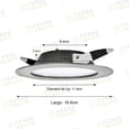 thumbnail image 4 of Luminario LED Empotrable Pro Boomer 12W Plata Satin 3000K, 4 of 4