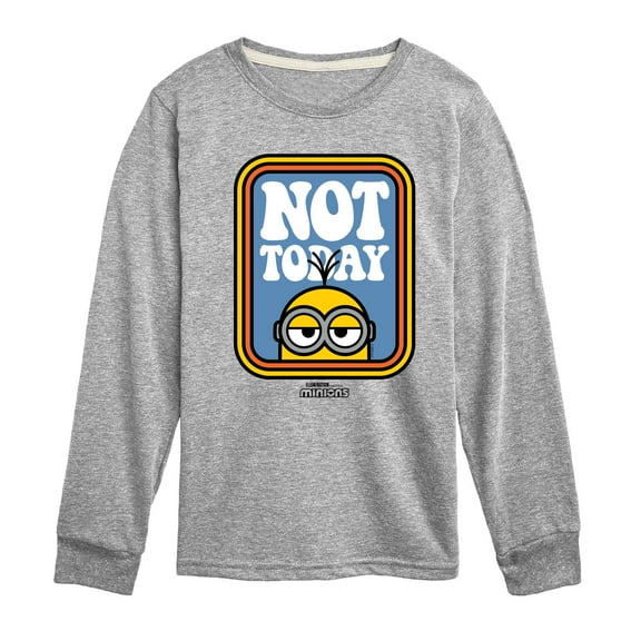 Despicable Me Minions - Not Today - Toddler & Youth Long Sleeve Graphic T-Shirt