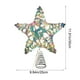 thumbnail image 3 of Estrella para la punta del árbol de Navidad | Estrella de hierro 3D de cinco puntas con 20 luces LED | Adorno de cinta dorada con purpurina multicolor | Decoración navideña duradera para el árbol de, 3 of 6