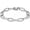 Silver, variant on 8.5Inch Link Chain Bracelets for Men Diamond-Cut Paperclip Solid Chain Bracelet Chunky Stainless Steel Jewelry Trendy Gifts