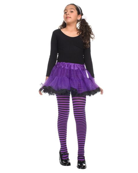 HALLOWEEN STRIPY TIGHTS WITCHES TIGHTS STRIPED HOSIERY RED BLACK PURPLE COSTUME 