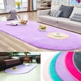 thumbnail image 2 of Soft Shaggy Rug Kids Bedroom Plush Fluffy Carpets for Living Room Furry Carpet Room Anti-Skid Fuzzy Comfy Rug Decor Mat, 2 of 8
