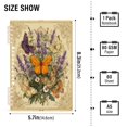 thumbnail image 3 of Wirebound Notebook Hardcover Spiral Notebooks Butterflies and Lavender Pattern, 60 Pages, 80 GSM, 5.7 x 8.3in, 3 of 7