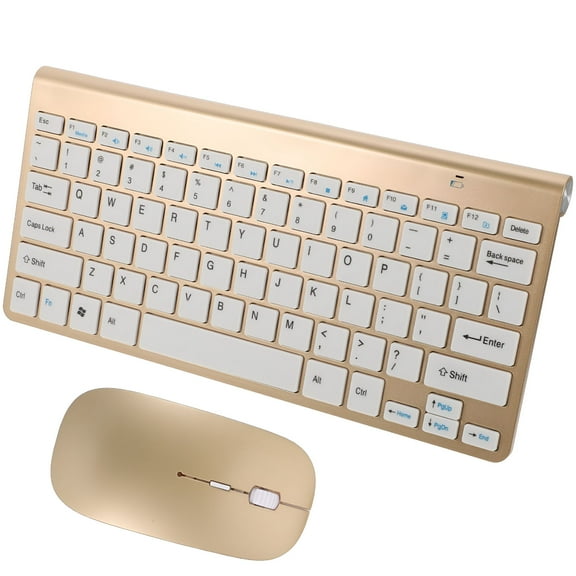 GJX Wireless Keyboard and Mouse Set Laptop Colorful ABS