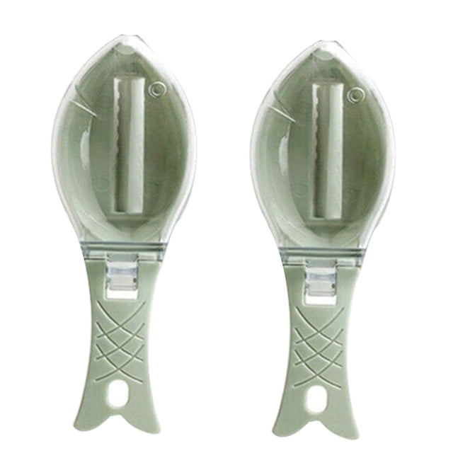 AKEGAMN Brosse à Peau de Poisson Grattoir Écailles de Pêche Râpe Éplucheur