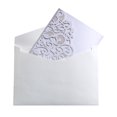 thumbnail image 1 of 10PCS European style Laser Cut Wedding Invitations Cards Tri-Fold Lace Business invitation Cards Party Decoration, 1 of 2