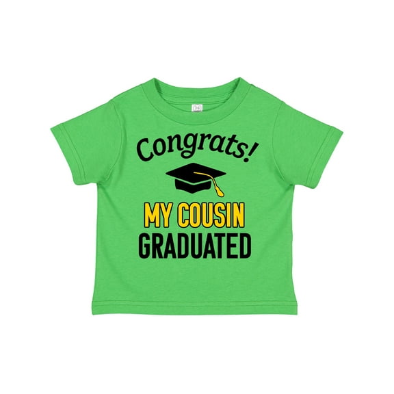 Inktastic Congrats My Cousin Graduated with Cap Boys or Girls Toddler T-Shirt