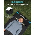 thumbnail image 3 of Gonex 31.5" Wide Folding Camping Cots for Adults, 350lbs Capacity Portable Sleeping Bed with Side Storage Bag Camp Bed for Outdoor Travel Beach, Black, 3 of 9