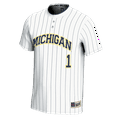 thumbnail image 2 of Youth GameDay Greats #1 White Michigan Wolverines Lightweight Softball Jersey, 2 of 4