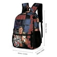 thumbnail image 2 of 3-PieceW-W-E Shawn Michaels Large Capacity Anime Backpack with Lunch Bag & Pen Case | Casual Schoolbag for Travel, Outdoor, Fashion Daypack, 2 of 8