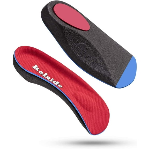 Kelaide 3/4 Orthotic Insoles Arch Support Shoe Inserts for Plantar Fasciitis,Flat Feet,Heel Spur Pain