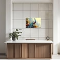thumbnail image 3 of ZHONGYUTONG Peacock Canvas Wall Art Peacock Pictures Wall Decor Elegant Animals Painting Print Modern Artwork for Living Room Decor Framed (28.00" x 42.00"), 3 of 5