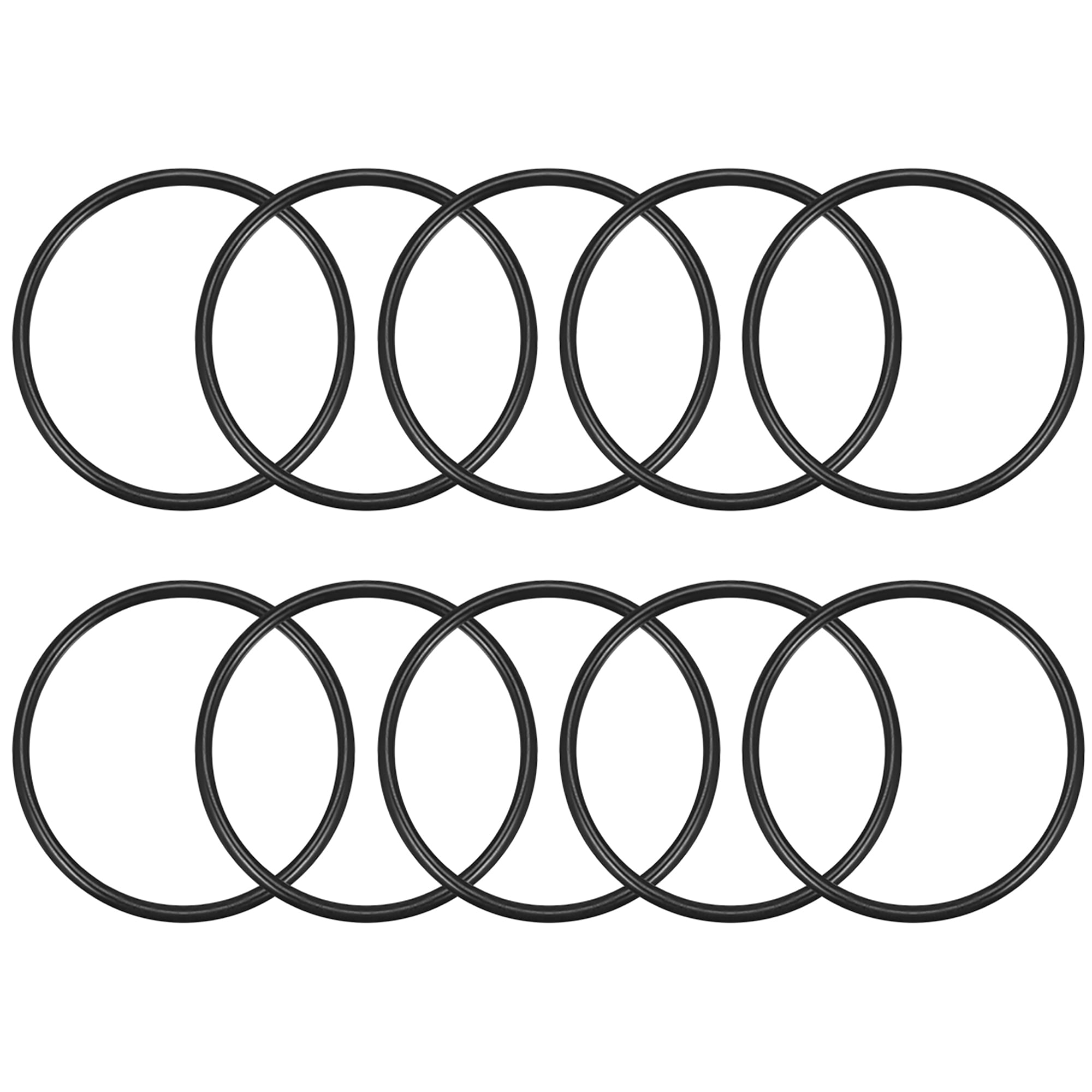 Unique Bargains O-Rings Nitrile Rubber, 50mm Inner Diameter, 57mm