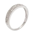 thumbnail image 3 of 10k White Gold Milgrain Diamond Wedding Anniversary Band (1/5 cttw, I-J, I2-I3), 3 of 6