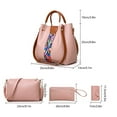 thumbnail image 5 of Abcnature Purses and Handbags for Women, 4pcs Fashion Upgrade Handbags Wallet Tote Bag Shoulder Bag Top Handle Satchel Purse Set, Retro Pattern Hand Bag Gifts for Women, 5 of 7
