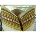 thumbnail image 2 of Plutus Camp Evergreen Seaweed Handmade Throw Pillow, (Double sided 16" x 16"), 2 of 4
