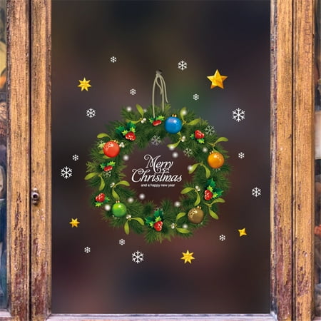 Merry Christmas Wallpaper 2019 2019 Merry Christmas Household Room Wall Sticker Mural Decor Decal Removable ()