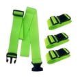 thumbnail image 1 of 4 correas para equipaje que mantienen la maleta unida para el conector de cinturones de viaje. Verde, 1 of 9