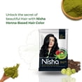 thumbnail image 4 of Nisha Pack 10 Permanent Natural Black Henna Hair Color Dye, 100% Grey Coverage, Natural Black, 0.35 oz Each Pack, 4 of 10