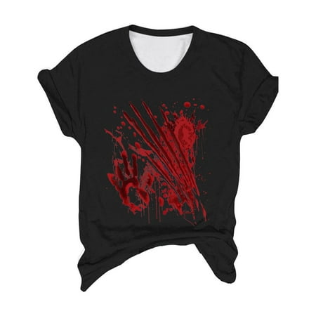

Yiwula Halloween Boys And Girls Fashion Casual Printed Round Neck Short Sleeve T Shirt Top