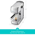 thumbnail image 2 of Casabrews 3700Essential Machine à Espresso Argentée 20 Bars, Réservoir d'Eau 49 Oz, 2 of 8