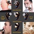 thumbnail image 3 of CHAO Afeitadora eléctrica para hombres, cortadora de cabello, afeitadora eléctrica inalámbrica, kit impermeable 5 en 1, 5 cabezales de afeitar/recortadora de cabello/recortadora de nariz/cepillo de li, 3 of 5