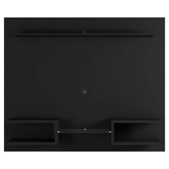 Manhattan Comfort Plaza 64" Wood Floating Entertainment Center in Black
