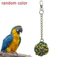 thumbnail image 1 of Flmtop Bird Parrot Cotton Rope Chain Ball Hanging Cage Decor Pet Climbing Chew Toy Random Color, 1 of 8