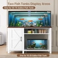 thumbnail image 2 of 55-75 Gallon Fish Tank Stand with Power Outlet & Adjustable Shelf, Heavy Duty Aquarium Stand with Cabinet Storage for Fish Tank, Turtle Tank, Reptile Terrarium, 1000LBS Capacity, White, 2 of 8