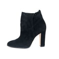 thumbnail image 5 of Schutz Bota Salto Alto Black Nubuck Suede Round Toe Thick Heel Dress Ankle Boot, 5 of 5