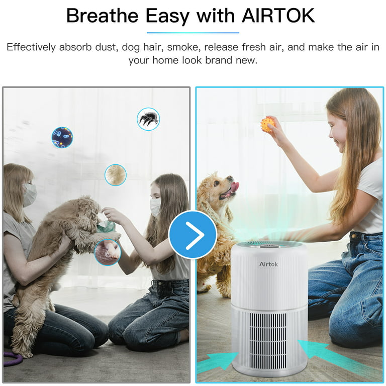 Airtok Air Purifier for Home Model AP1001 White