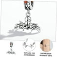 thumbnail image 3 of SLGHLSAHG Funny Spider Pendant Halloween Bracelet Charm Halloween Pendant Charms Spider Ornament Spider Jewels Gothic Jewelry Charms Halloween Craft Ornaments S925 Zircon Crafting Supplies A49363, 3 of 8