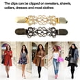 thumbnail image 5 of 2 Pieces Retro Sweater Shirt Clips Cardigan Collar Clips Dresses Shawl Clip for Women Girls Gift - Style 2, 5 of 6