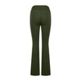 thumbnail image 7 of UJNDER Women's High Waist Stretchy Bootcut Yoga Pants with Pockets for Workout Causal Green L, 7 of 7