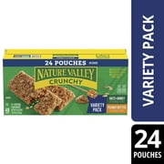 Nature Valley Crunchy Granola Bars, Variety Pack, 48 Bars, 35.76 OZ (24 Pouches)