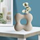 thumbnail image 4 of Florero de cerámica creativo para fiestas, mesa de oficina, mueble de TV, bodas y hogar Cuatro flor de pétalos, 4 of 9