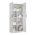 thumbnail image 2 of Pemberly Row Contemporary Engineered Wood Storage Cabinet in White, 2 of 6