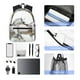 thumbnail image 4 of Disketp Running White Horses Mochila Ligera Clásica con Múltiples Bolsillos, Mochila Casual para Hombre y Mujer, Ideal para Escuela, Trabajo y Viajes, 4 of 6