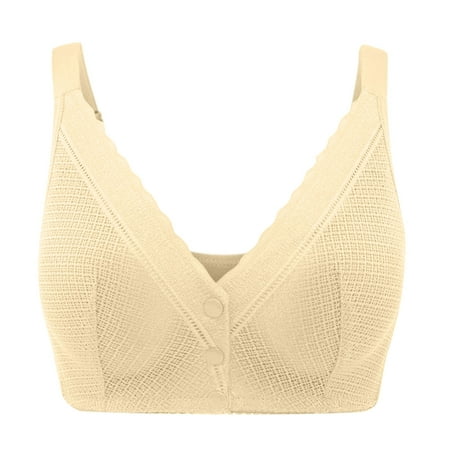 

Hesxuno Womens Bra Wire Free Underwear Onepiece Bra Everyday Underwear Bras