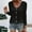 Black, variant on AOOCHASLIY Spring Saving Fashion Women's Button Round-Neck Long Sleeve Casual T-shirt Blouse