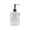 #005-White, variant on YiJuHui Glass Soap Dispenser Bottle Leakproof Pump Refillable for Bathroom Kitchen, Thickened Glass Liquid Hand Soap with Modern Bubble Design, Home Vanity Shower Gel Shampoo Container