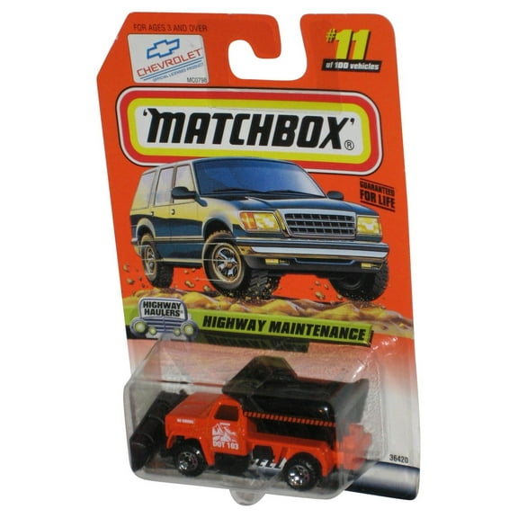 Matchbox Highway Haulers Maintenance (1998) Orange Toy Truck #11/100