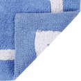 thumbnail image 5 of Better Trends - Alfombrillas De Baño 100% Algodón, Colección De Hoteles, Color Azul Y Blanco, Alfombrilla Reversible Absorbente, Lavable A Máquina, De Secado Rápido, Ideal Para Baño, Ducha, Dormitorio, 5 of 5