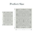 thumbnail image 2 of Artnice 5x7 Area Rug for Living Room, Vintage Boho Washable Area Rug Non Slip, Accent Carpet Low pile Retro Floral Print Rugs for Home Décor, Gray, 2 of 7