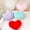 A, variant on Valentine’s Day Faux Rabbit Hair Heart-Shaped Pillow, Soft Fluffy Decorative Cushion for Sofa, Bed & Home Décor, Cozy Heart Throw Pillow in Red/Blue/Pink/Purple/White